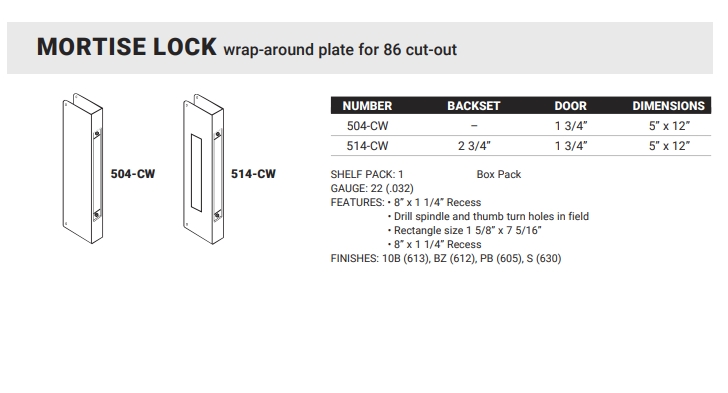 1-MORTISE LOCK wrap-around plate for 86 cut-out-1